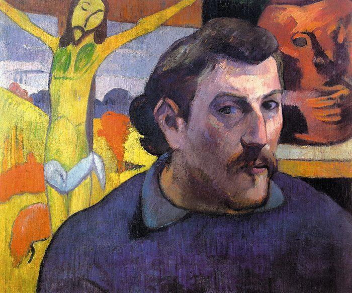 Paul Gauguin Self Portrait with Yellow Christ China oil painting art